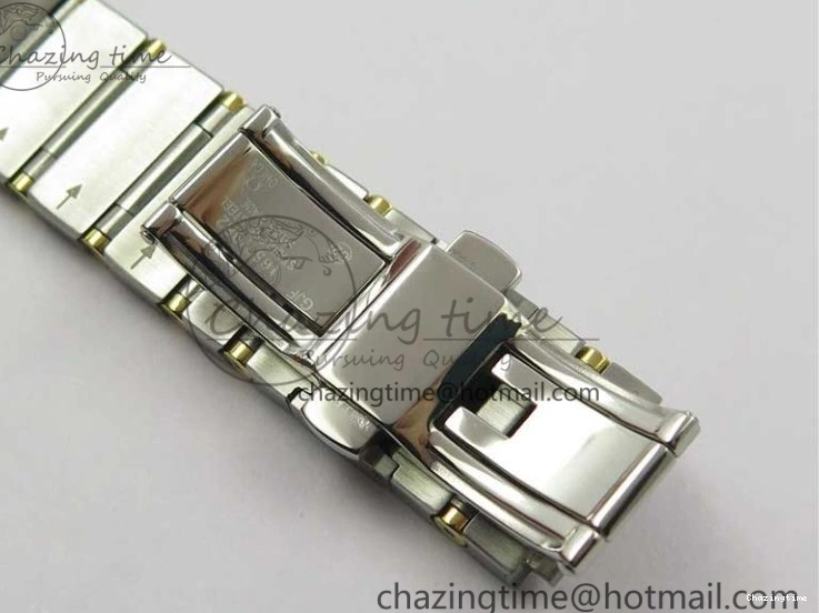 0303 Constellation 38mm SS YG VSF 1:1 Best Edition White Textured Dial on SS YG Bracelet A8500 Super Clone Upgraded 7922